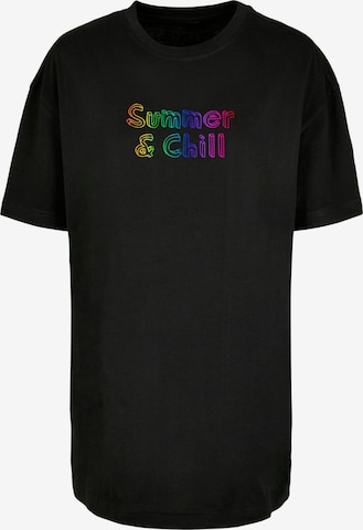 Merchcode Shirt 'Summer And Chill' in Black: front