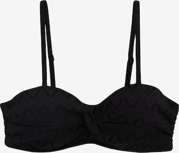 WE Fashion Bikini Top in Black: front