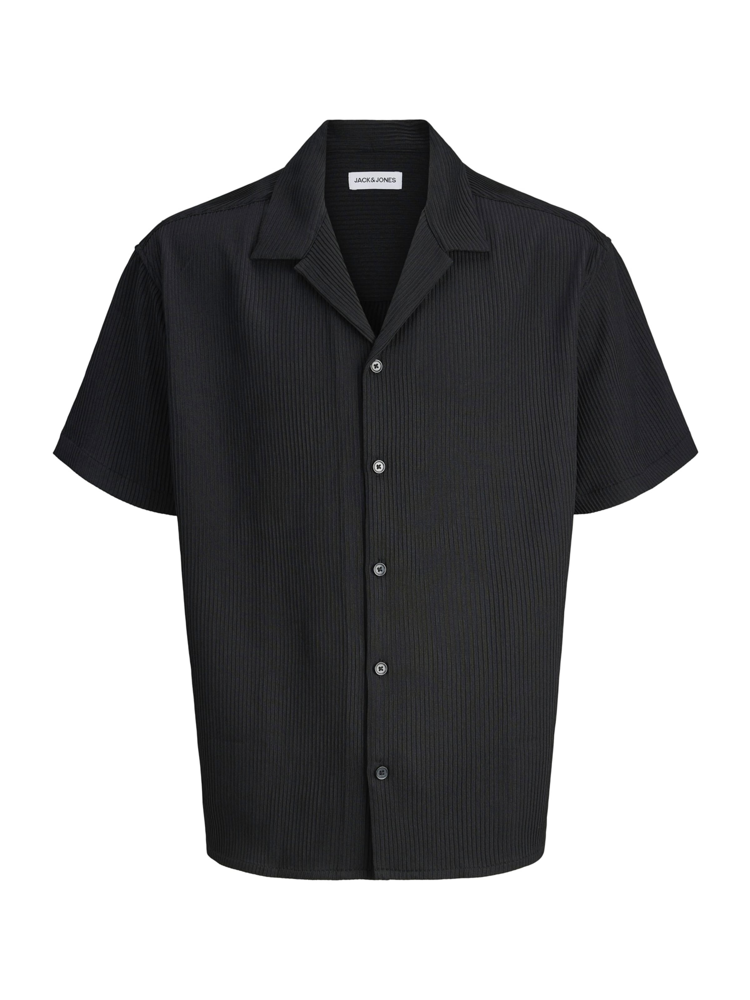 JACK & JONES Comfort Fit Košeľa 'JJEHarrison' - Čierna: predná strana