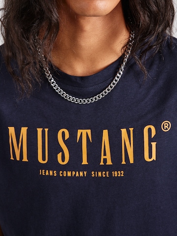 MUSTANG T-Shirt 'Austin' in Blau