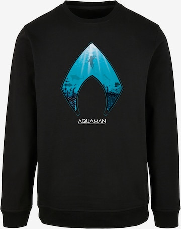 Sweat-shirt 'Aquaman - Ocean' ABSOLUTE CULT en noir : devant