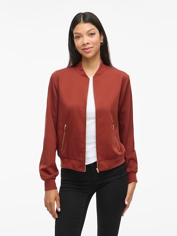 Veste mi-saison VILA en marron : devant