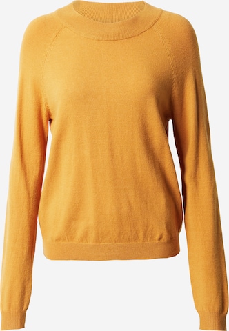 VERO MODA Sweater 'HAPPINESS' in Yellow: front