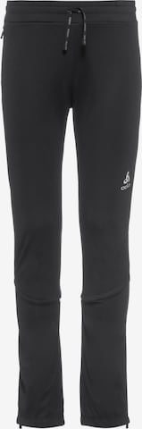 ODLO Regular Workout Pants 'BRENSHOLMEN' in Black: front