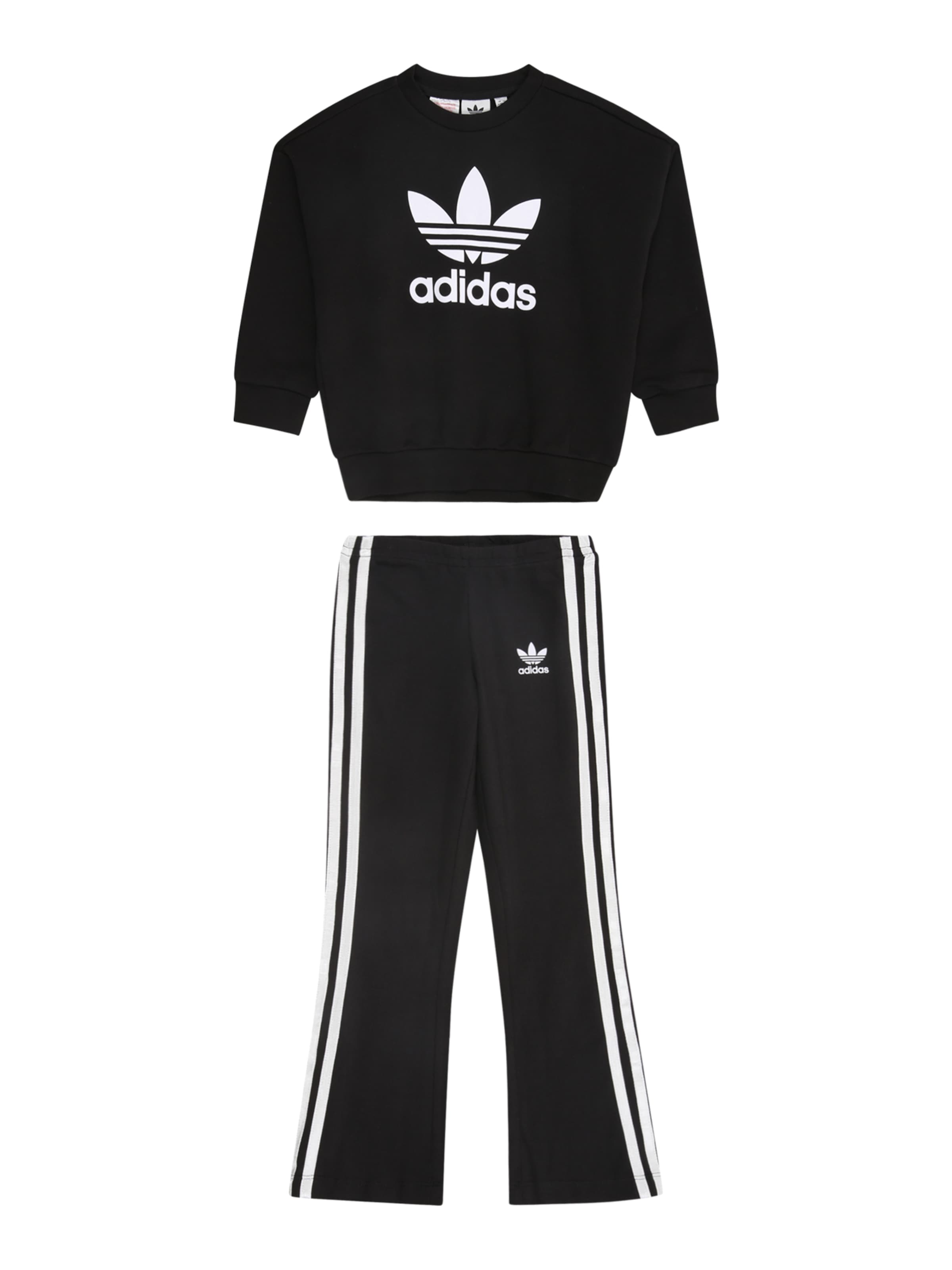 ADIDAS ORIGINALS Joggingpak in Zwart: voorkant