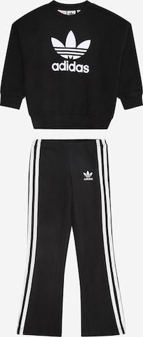 ADIDAS ORIGINALS Jogginganzug in Schwarz: Vorderseite
