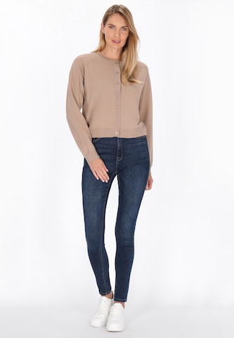 usha BLUE LABEL Knit cardigan in Beige