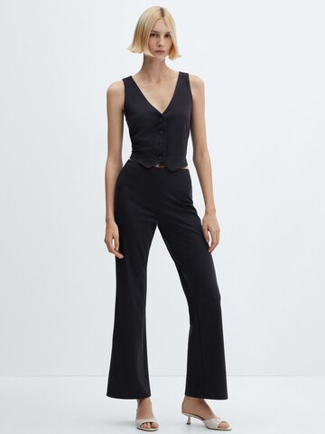 MANGO Wide leg Broek 'Avayax' in Zwart