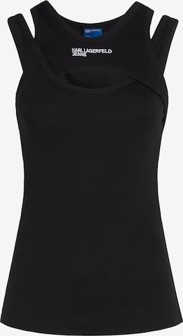 KARL LAGERFELD JEANS Top in Schwarz: predná strana