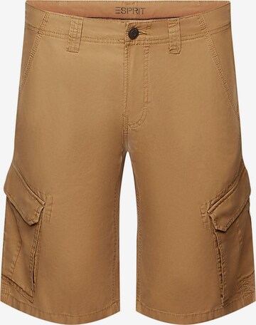 Pantalon cargo ESPRIT en marron : devant