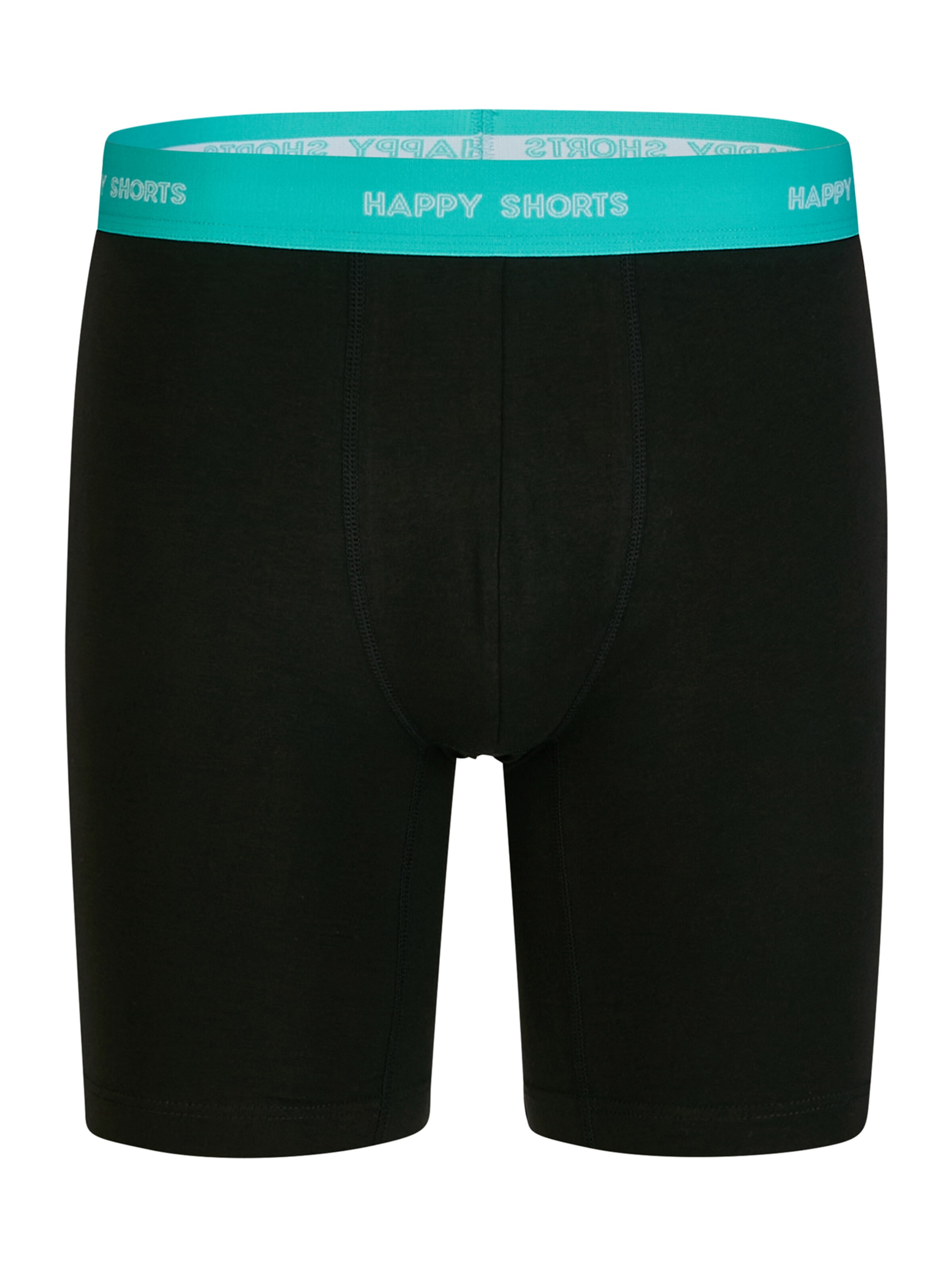 Boxers ' Jersey Boxer Briefs ' Happy Shorts en noir