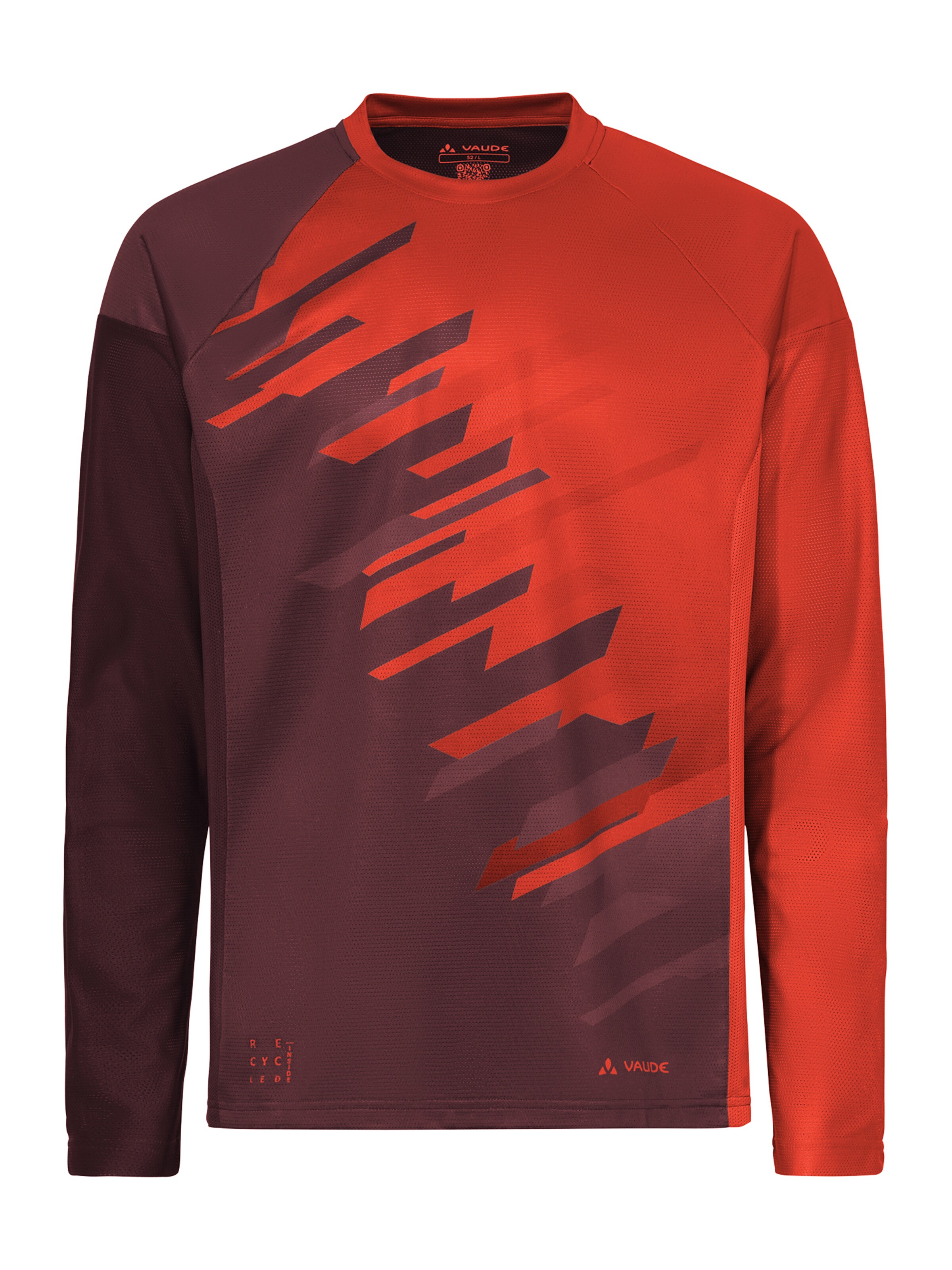 VAUDE Performance Shirt 'Moab LS VI ' in Red / Dark red, Item view