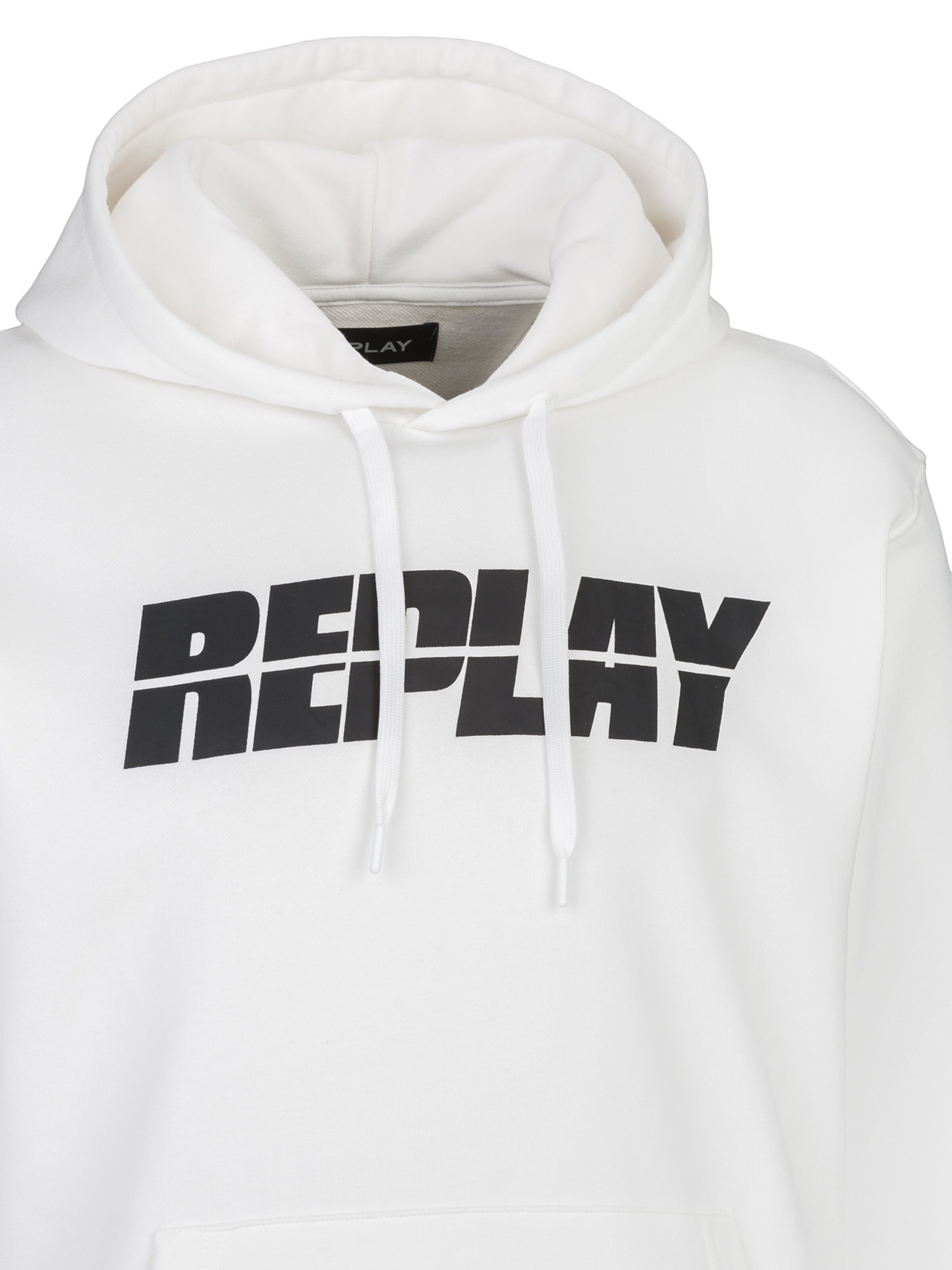 REPLAY Sweatshirt ' French Terry' in White