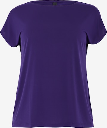 T-shirt Yoek en violet : devant