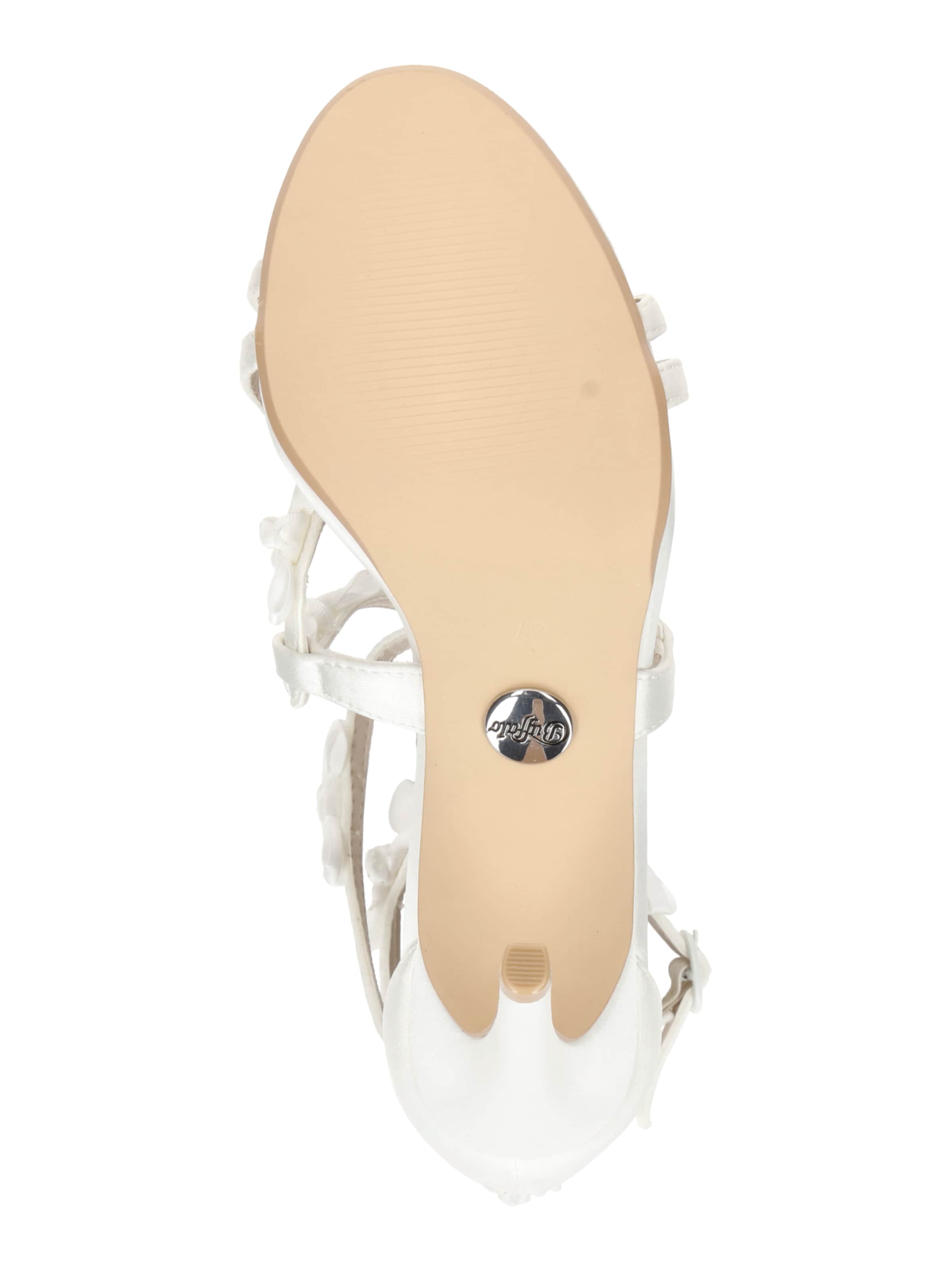 BUFFALO Сандали с каишка 'YANA' в бяло