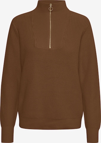Kaffe Sweater 'Lioa' in Brown: front