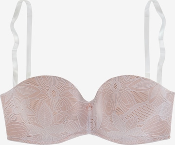 NUANCE Balconette Bra in Beige: front