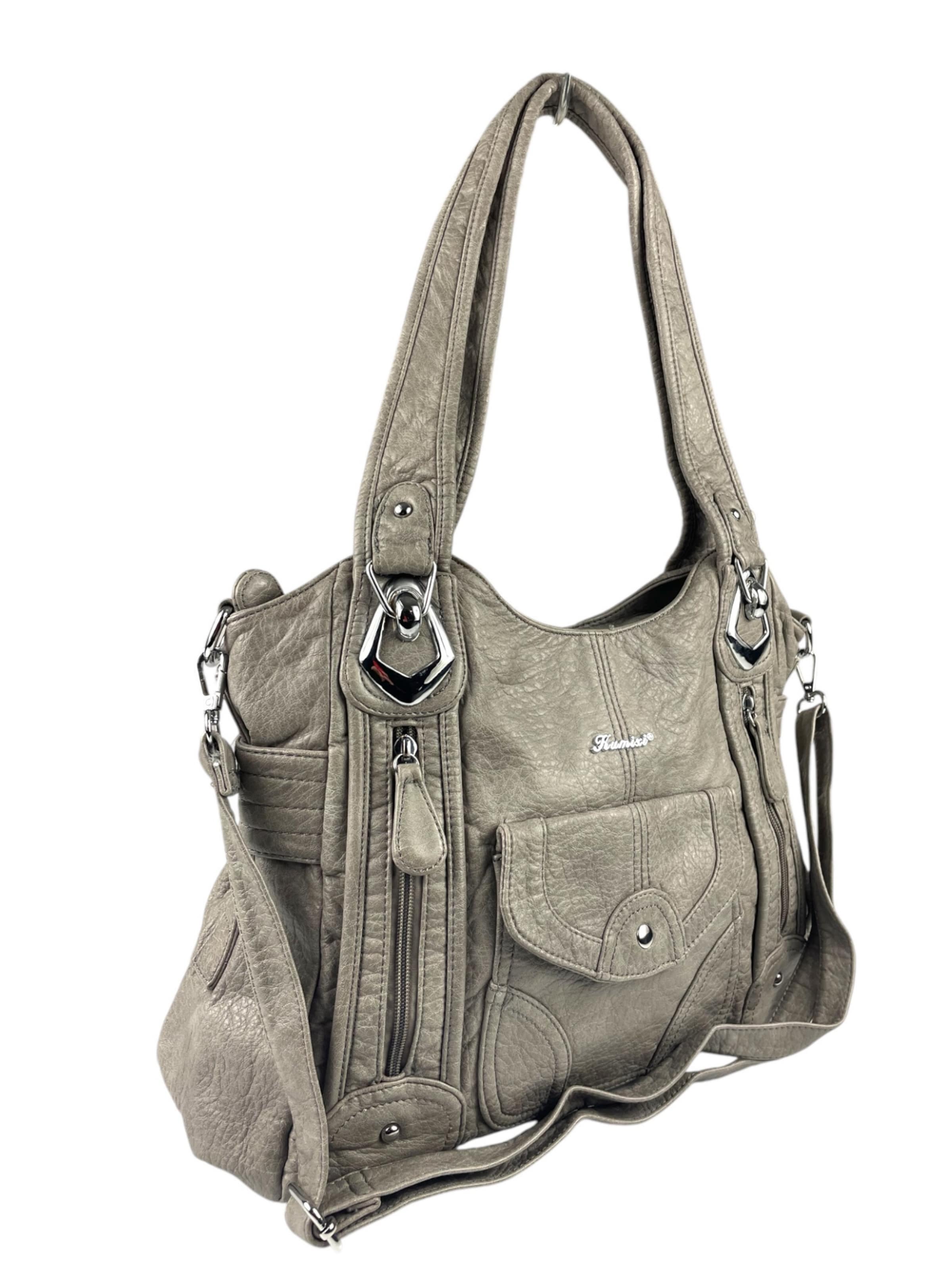 Borsa a spalla di Kumixi in grigio