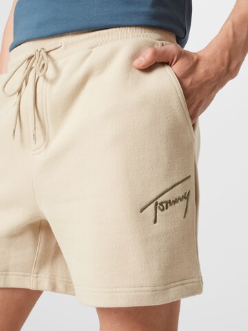 Tommy Jeans Ohlapna forma Hlače | bež barva