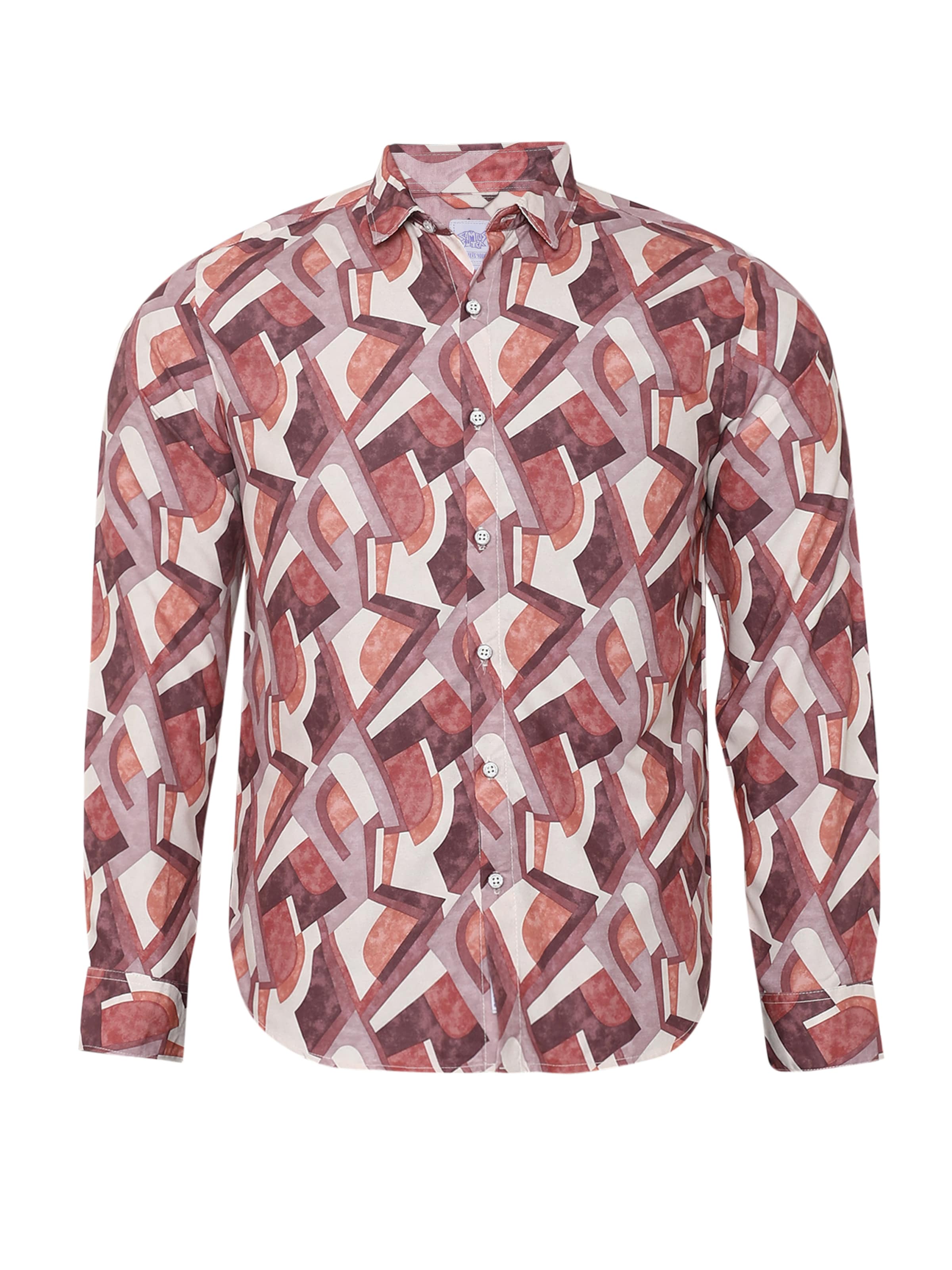 Campus Sutra Regular fit Риза 'Damon' в пъстро: отпред