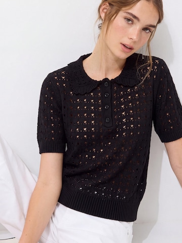 andy & lucy Sweater 'COLETTE' in Black: front