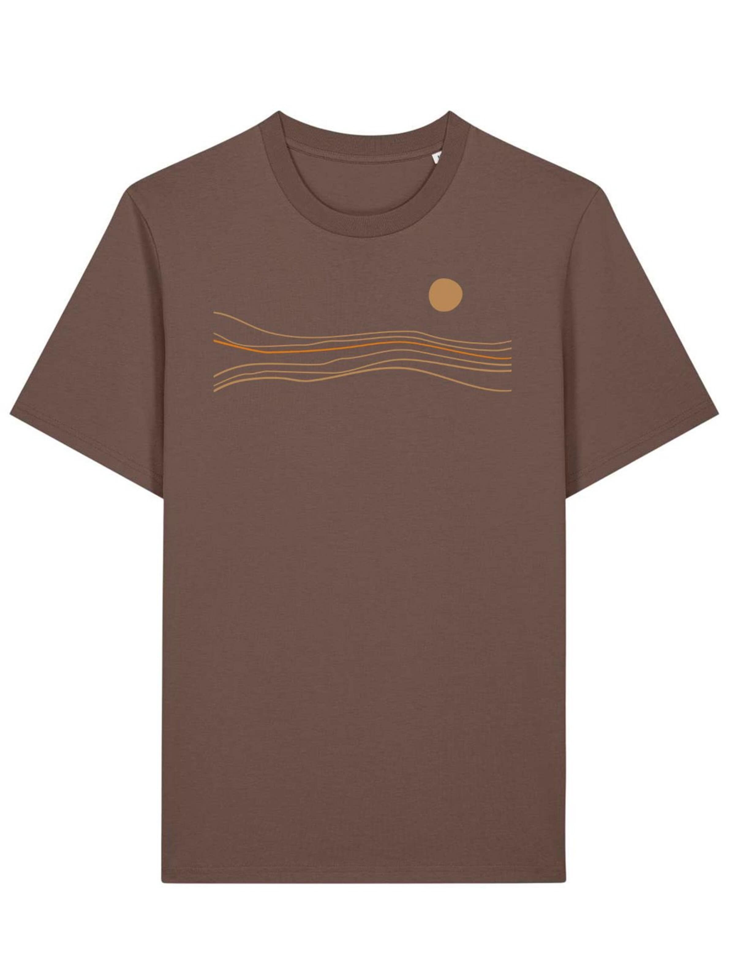 Kultgut Shirt 'Still Sundown' in S in Chestnut brown, Item view