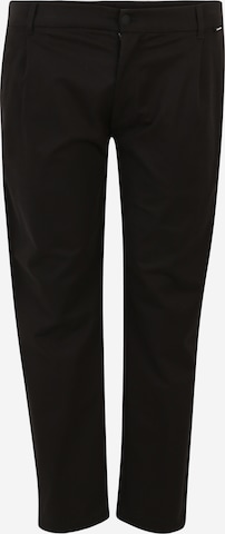 Calvin Klein Big & Tall Szabványos Élére vasalt nadrágok - fekete: elől