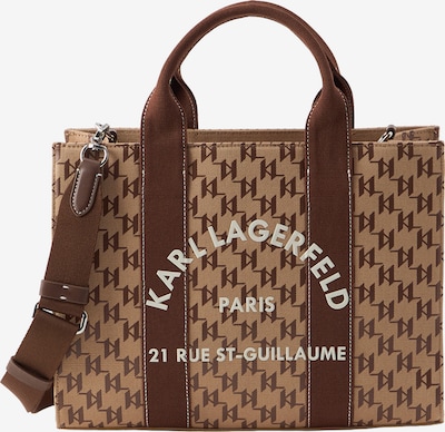 Karl Lagerfeld Kabelka ve velikosti One Size - kaštanově hnědá / cappuccino / bílá, Produkt