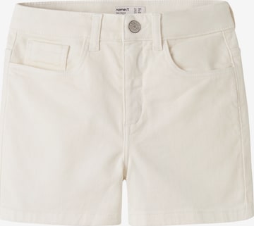 NAME IT Pants 'NKFROSE' in White: front