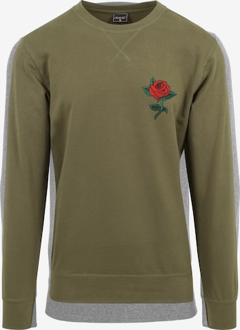 MT Men Sweatshirt in Groen: voorkant