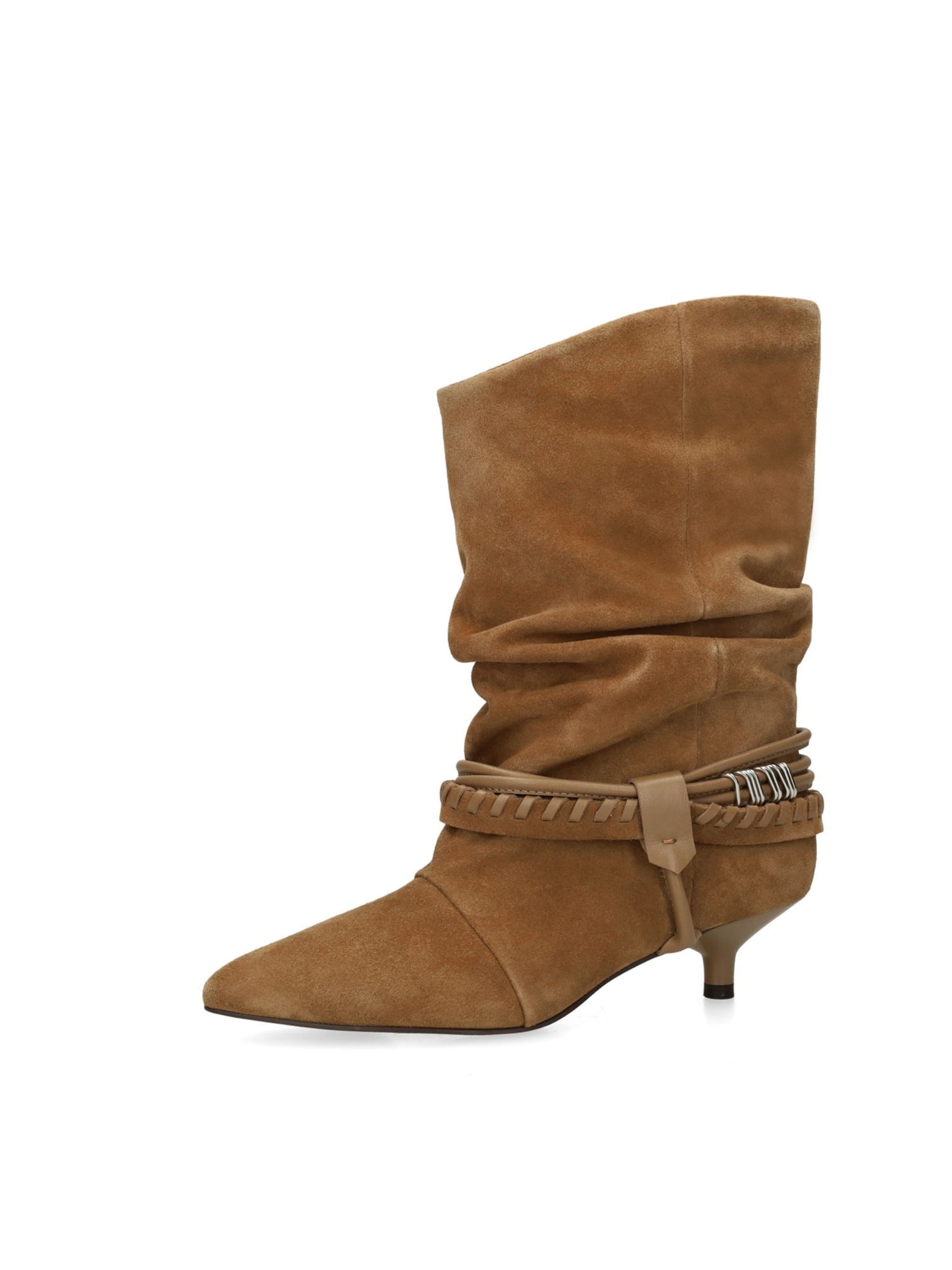SACHA Bottines en 36 en beige, Vue avec produit