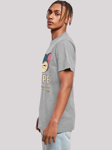 F4NT4STIC T-Shirt 'Tom und Jerry Nope Not Today' in Grau