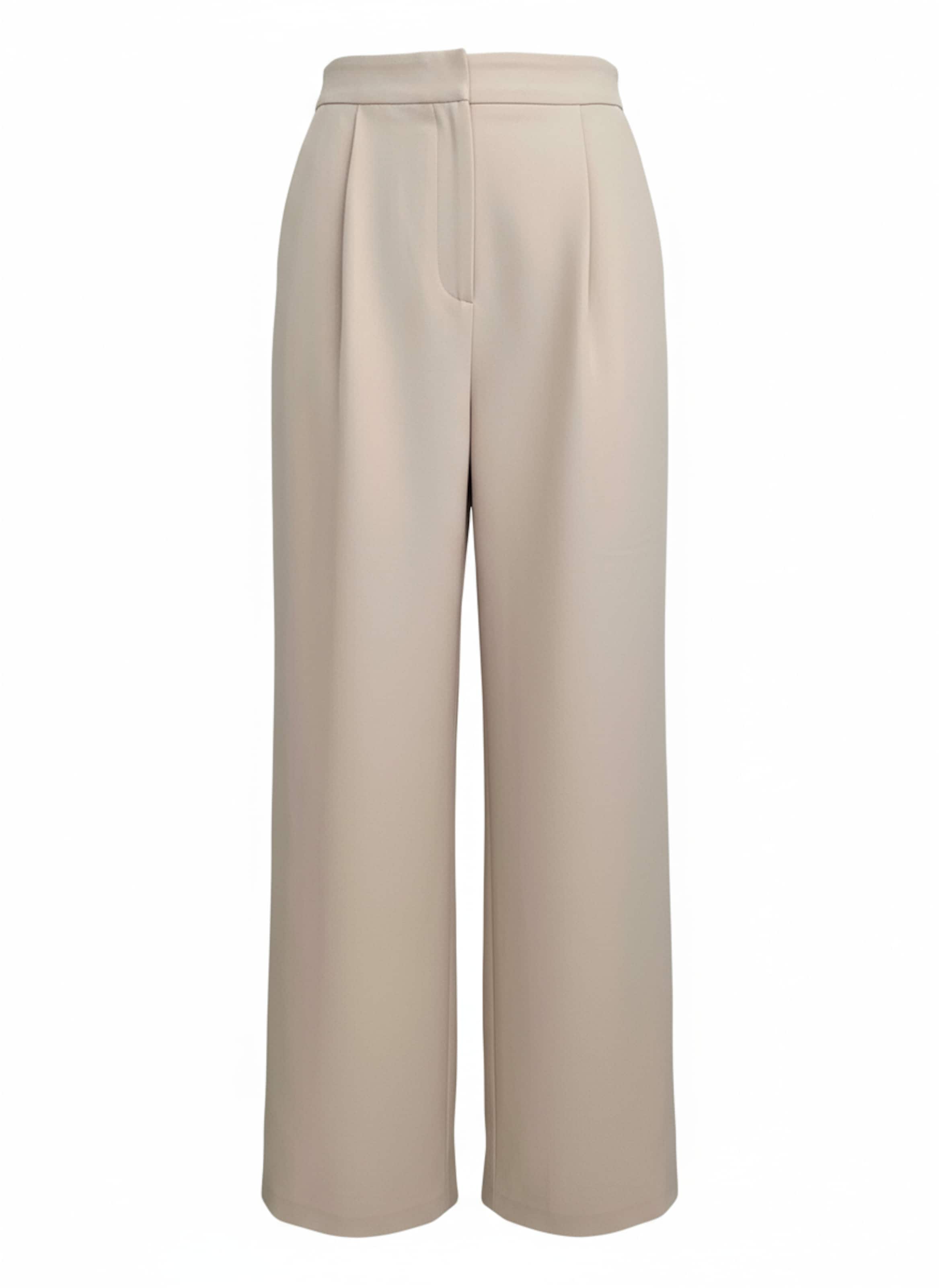 studioselect Wide leg Pleat-front trousers 'Miriam' in Beige: front
