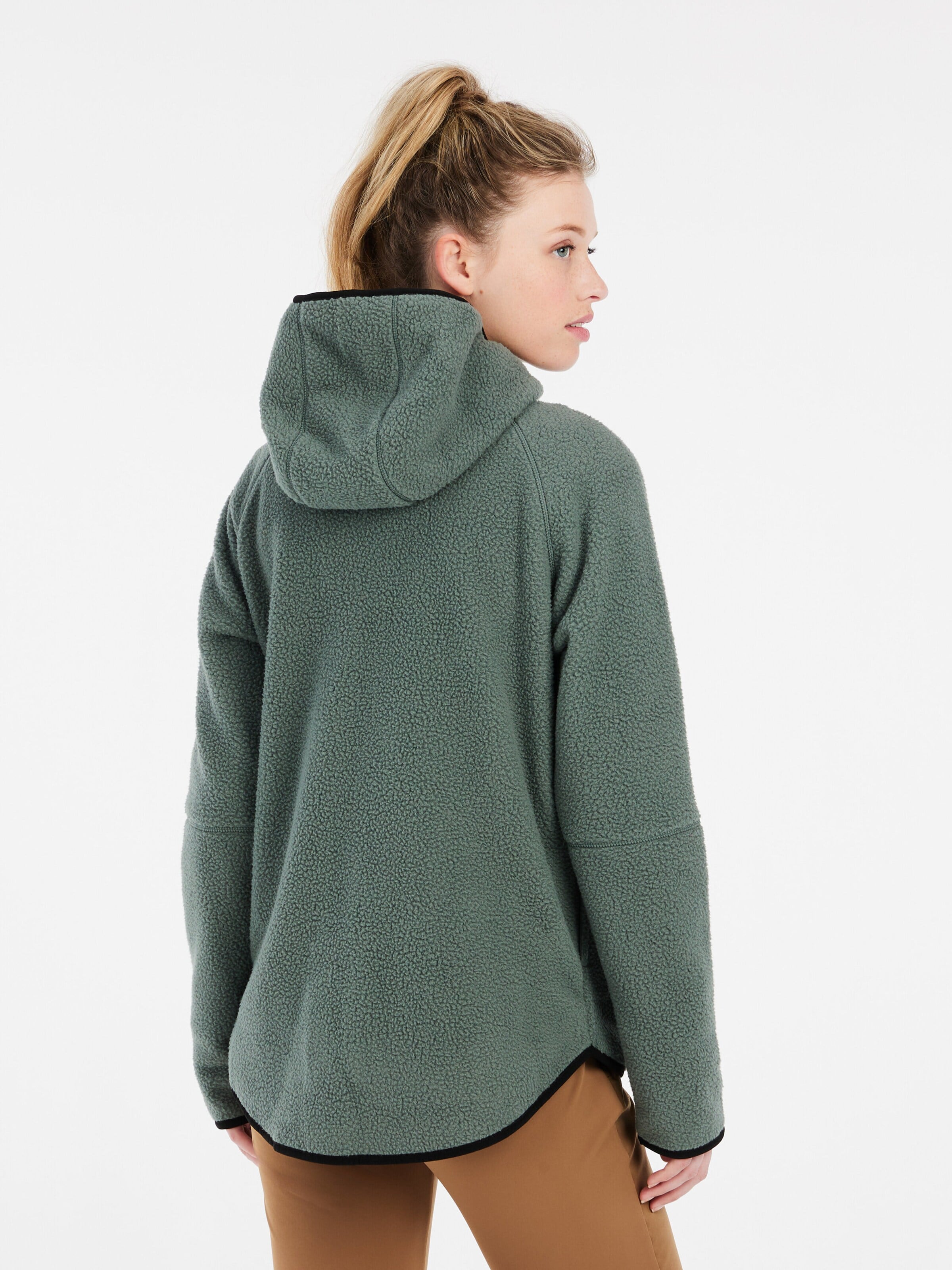 PROTEST Fleece jas 'PRTGOLD' in Groen