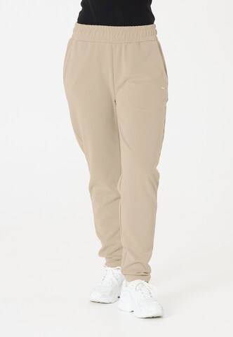 Athlecia Tapered Sports trousers 'Jillnana' in Brown: front
