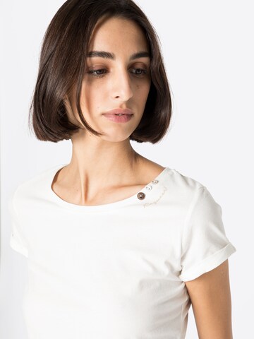 Ragwear T-Shirt 'FLORAH' in Weiß