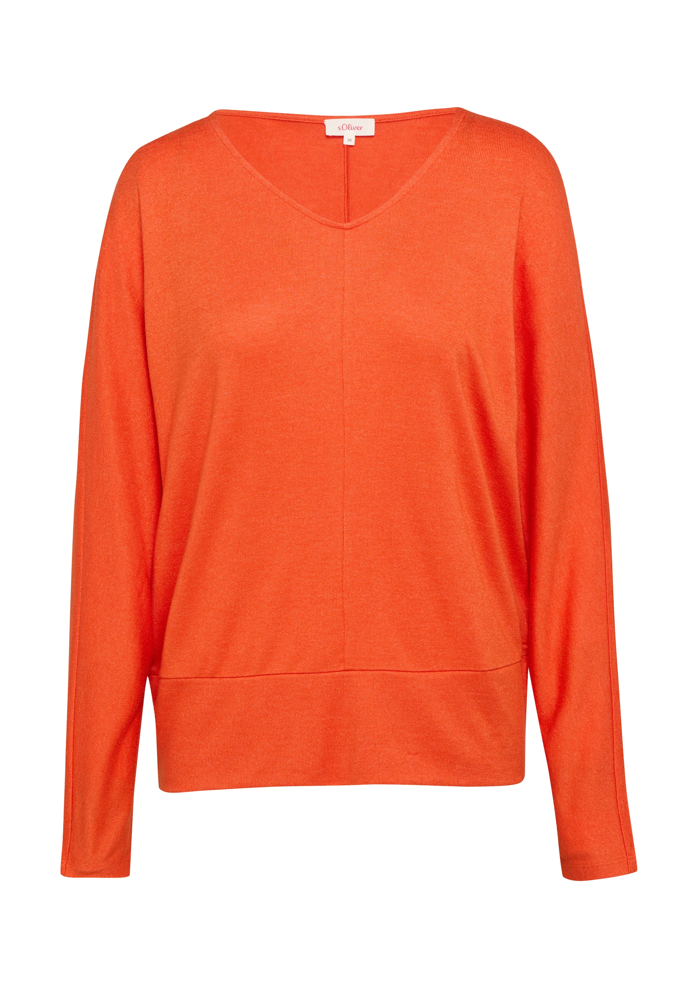 s.Oliver Shirt in Oranje: voorkant