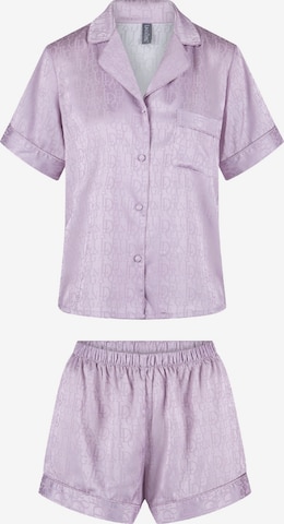 LingaDore Korte pyjama in Lila: voorkant