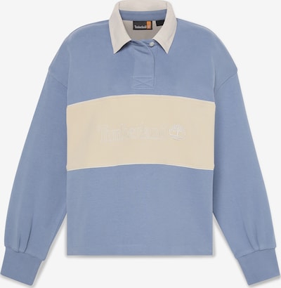 TIMBERLAND Sweater majica 'Lush Rugby Polo' u boja pijeska / golublje plava / bijela, Pregled proizvoda