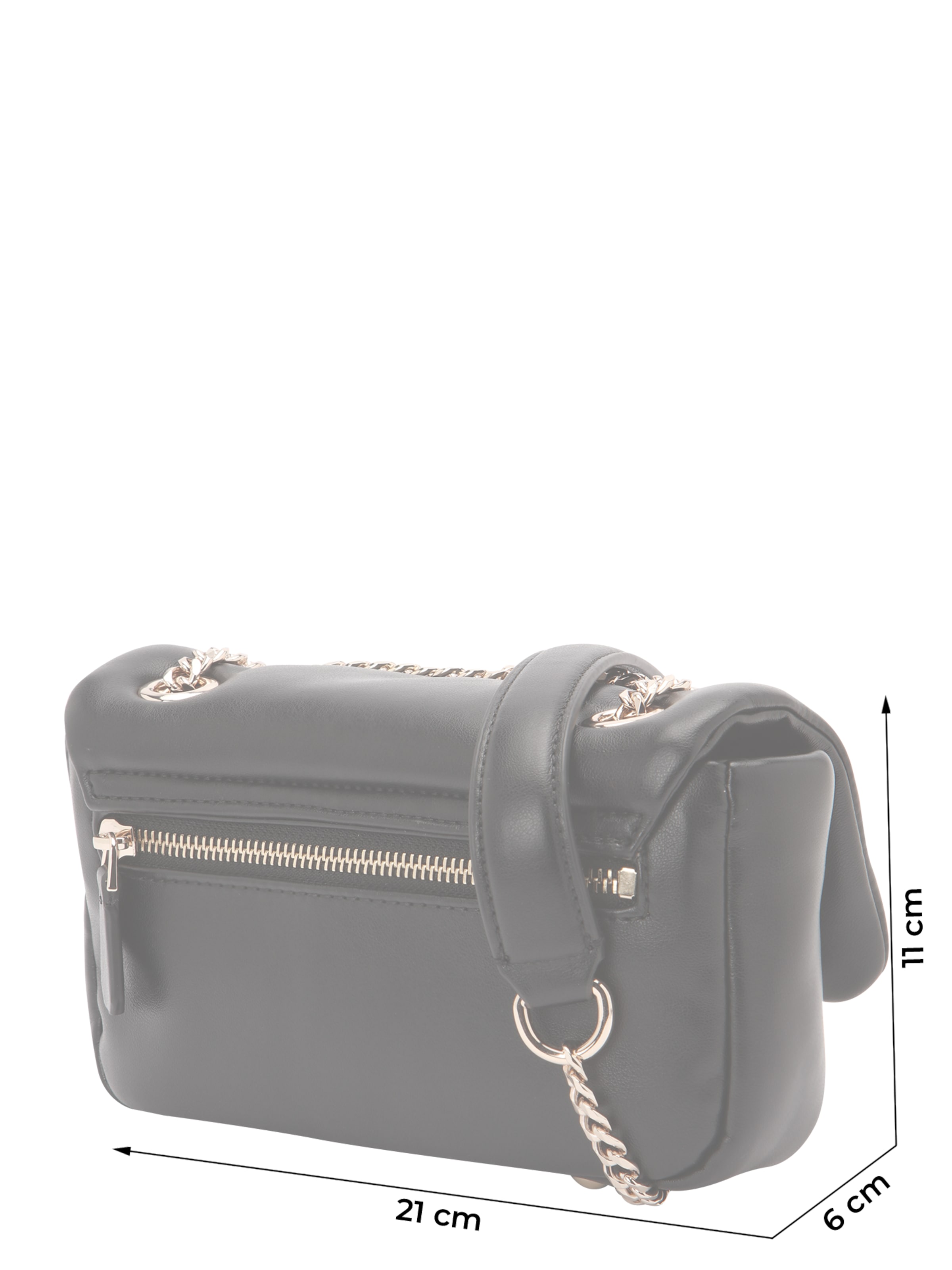 Geantă de umăr 'SUNETRA MINI CNVRTBL XBDY FLAP' de la GUESS pe negru