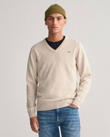 GANT - Pullover 'Classic' em bege: frente