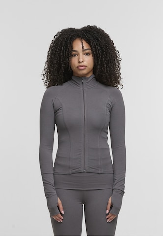 DEF Sportief sweatvest in Grijs: voorkant