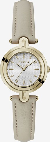 FURLA Analoog horloge 'Arch-Bar' in Beige: voorkant