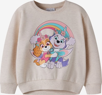 Sweat-shirt 'Paw Patrol' NAME IT en beige : devant
