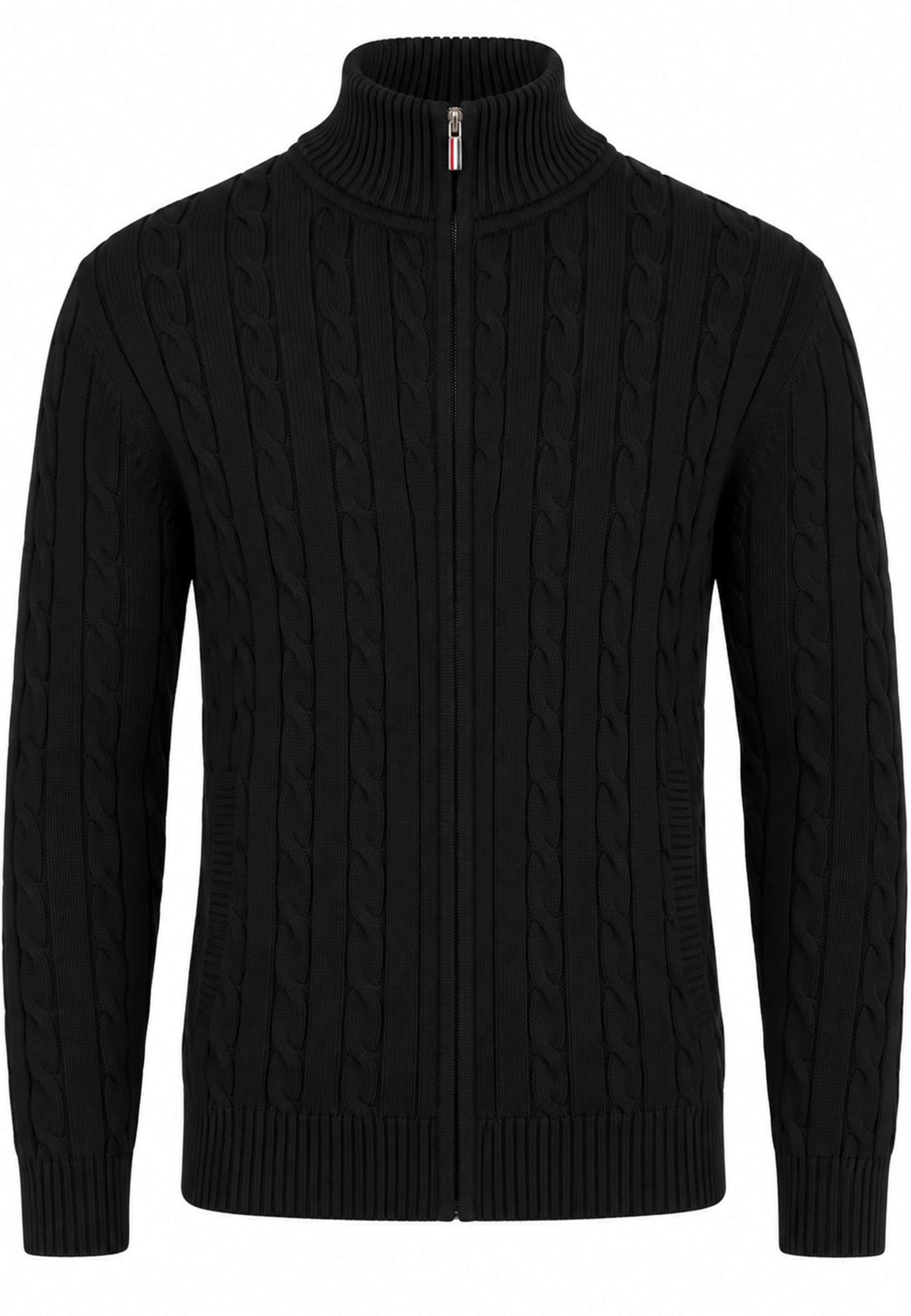 Felix Hardy Knit cardigan in Black: front