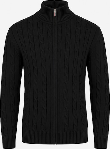 Felix Hardy Strickjacke in Schwarz: Vorderseite