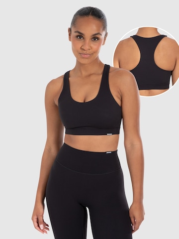 Haut de sport Smilodox en noir : devant