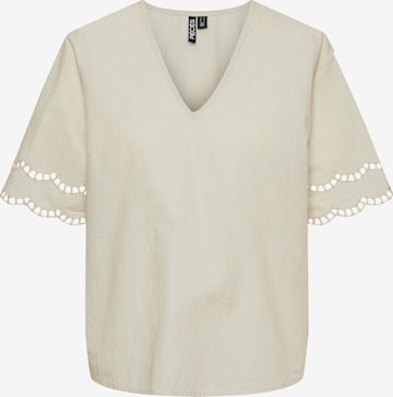 PIECES Bluse 'PCSara' in Grau: Vorderseite
