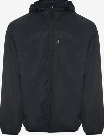 Threadbare Between-Season Jacket 'Beckham' in Black: front