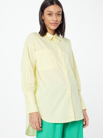 A-VIEW Blouse 'Sofie' in Geel: voorkant